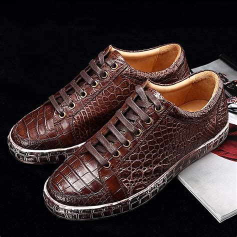 crocodile leather shoes for men.